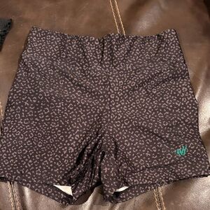 Varsity Black and Gray Patterned Athletic Shorts